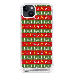 Christmas Papers Red And Green Iphone 14 Plus Tpu Uv Print Case