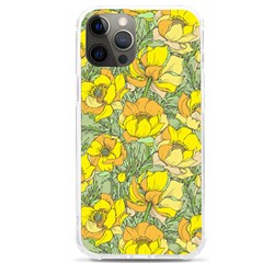Seamless-pattern-with-graphic-spring-flowers Iphone 12 Pro Max Tpu Uv Print Case