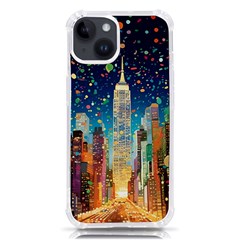 New York Confetti City Usa Iphone 14 Tpu Uv Print Case