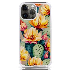Prickly Pear Cactus Flower Plant Iphone 13 Pro Max Tpu Uv Print Case