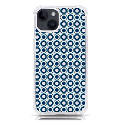 Mazipoodles Dusty Duck Egg Blue White Donuts Polka Dot Iphone 14 Tpu Uv Print Case by Mazipoodles