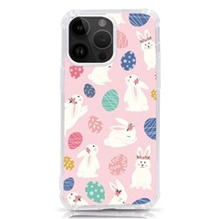 Cute Bunnies Easter Eggs Seamless Pattern Iphone 14 Pro Max Tpu Uv Print Case
