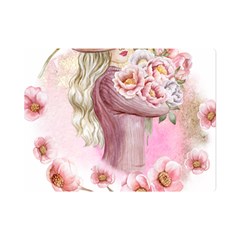 Women With Flowers Premium Plush Fleece Blanket (mini) by fashiontrends