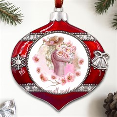 20230719 215116 0000 Metal Snowflake And Bell Red Ornament