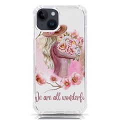 Women With Flower Iphone 14 Tpu Uv Print Case