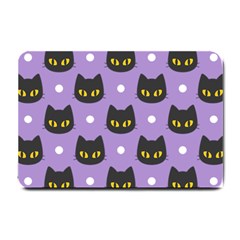Black Cat Small Door Mat by NiOng
