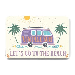 Summer Surf Mini Van Palm Trees Small Door Mat by NiOng