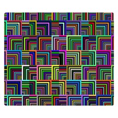 Wallpaper-background-colorful Two Sides Premium Plush Fleece Blanket (small) by Bedest