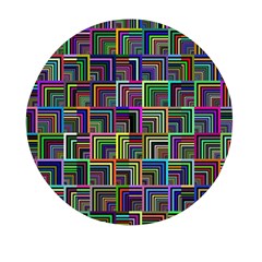 Wallpaper-background-colorful Mini Round Pill Box (pack Of 3)
