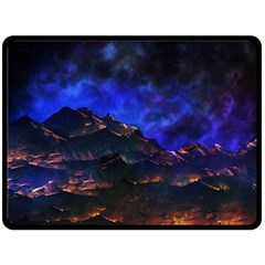 Landscape-sci-fi-alien-world Fleece Blanket (large) by Bedest