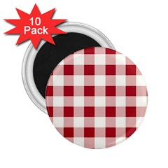 Gingham - 4096x4096px - 300dpi14 2 25  Magnets (10 Pack)  by EvgeniaEsenina