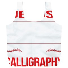 Calligraphy T- Shirt Funny Jesus Calligraphy Calligrapher Handwriting Lettering T- Shirt Full Print Recycle Bag (xxl)