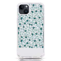 Art T- Shirt Pastel Blue Bunnies And Sky Blue Carrots On Cotton Candy Pink Easter Pattern T- Shirt Iphone 14 Plus Tpu Uv Print Case