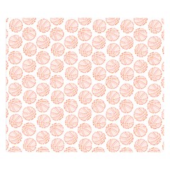 Basketball T- Shirt Basket Ball Pattern T- Shirt Premium Plush Fleece Blanket (small)