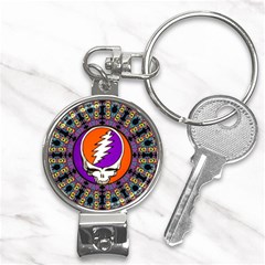 Gratefuldead Grateful Dead Pattern Nail Clippers Key Chain by Sarkoni