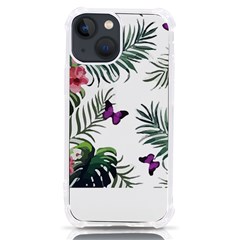Hawaii T- Shirt Hawaii Lent Flowers Pattern T- Shirt Iphone 13 Mini Tpu Uv Print Case