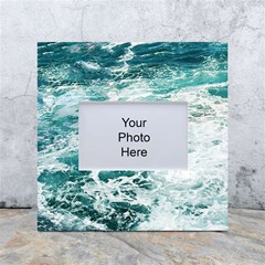 Blue Crashing Ocean Wave White Box Photo Frame 4  X 6  by Jack14
