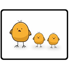 Chick Easter Cute Fun Spring Fleece Blanket (large)