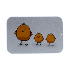 Chick Easter Cute Fun Spring Open Lid Metal Box (silver)  