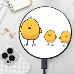 Chick Easter Cute Fun Spring Wireless Fast Charger(black)