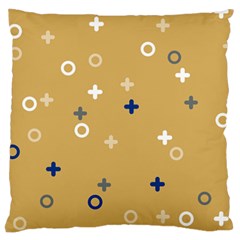 Cross Circles White Circles Large Cushion Case (two Sides)