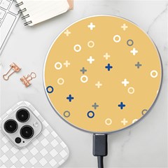 Cross Circles White Circles Wireless Fast Charger(white)