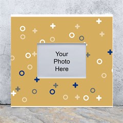 Cross Circles White Circles White Wall Photo Frame 5  X 7 
