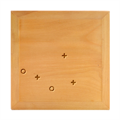 Cross Circles White Circles Wood Photo Frame Cube