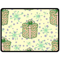 Purple Gifts On A Holy Night   Two Sides Fleece Blanket (large) by ConteMonfrey