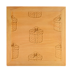 Purple Gifts On A Holy Night   Wood Photo Frame Cube