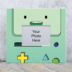 Adventure Time Bmo Beemo Green White Wall Photo Frame 5  X 7 