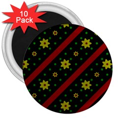 Background Pattern Texture Design 3  Magnets (10 Pack)  by Jatiart