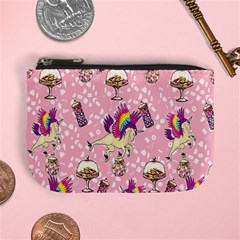 Pink Rainbow Wings Unicorn Candy Mini Coin Purse by CoolDesigns