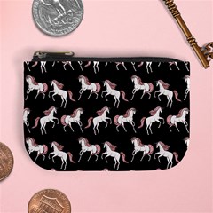 Black Unicorn Seamless Mini Coin Purse by CoolDesigns