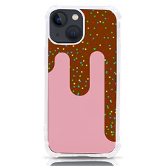 Ice Cream Dessert Food Cake Chocolate Sprinkles Sweet Colorful Drip Sauce Cute Iphone 13 Mini Tpu Uv Print Case