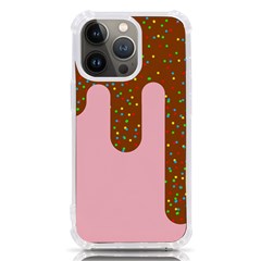 Ice Cream Dessert Food Cake Chocolate Sprinkles Sweet Colorful Drip Sauce Cute Iphone 13 Pro Tpu Uv Print Case