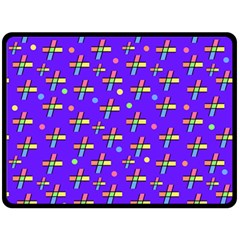 Abstract Background Cross Hashtag Two Sides Fleece Blanket (large) by Maspions