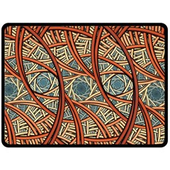 One Church Window Apophysis Art Fractal Two Sides Fleece Blanket (large) by Loisa77