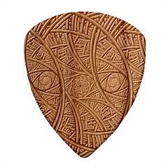 One Church Window Apophysis Art Fractal Wood Guitar Pick (set Of 10)