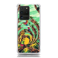 Monkey Tiger Bird Parrot Forest Jungle Style Samsung Galaxy S20 Ultra 6 9 Inch Tpu Uv Case by Grandong