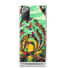 Monkey Tiger Bird Parrot Forest Jungle Style Samsung Galaxy Note 20 Tpu Uv Case