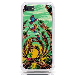 Monkey Tiger Bird Parrot Forest Jungle Style Iphone Se by Grandong