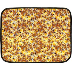 Whimsy Chickens Pattern (ai) Two Sides Fleece Blanket (mini) by dflcprintsclothing