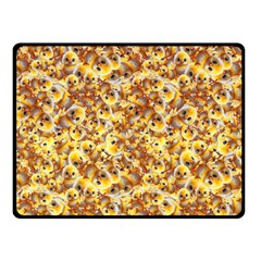 Whimsy Chickens Pattern (ai) Two Sides Fleece Blanket (small) by dflcprintsclothing