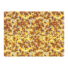 Whimsy Chickens Pattern (ai) Two Sides Premium Plush Fleece Blanket (mini) by dflcprintsclothing