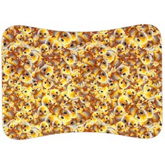 Whimsy Chickens Pattern (ai) Velour Seat Head Rest Cushion