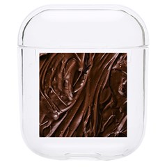 Chocolate Texture, Dark Chocolate Background Hard Pc Airpods 1/2 Case