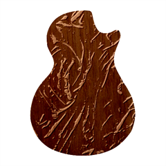 Chocolate Texture, Dark Chocolate Background Guitar Shape Wood Guitar Pick Holder Case And Picks Set