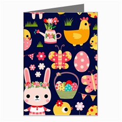 Bunny - Easter Pattern Greeting Card