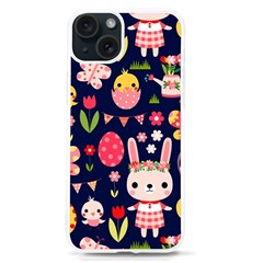 Bunny - Easter Pattern Iphone 15 Tpu Uv Print Case